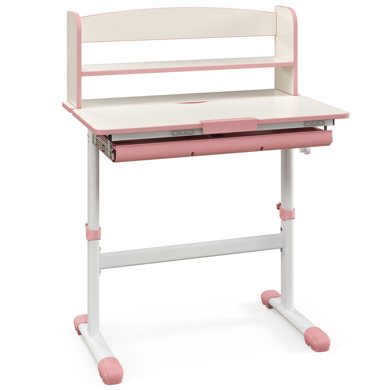 Adjustable Kids Study Desk, Tiltable and Height-Adjustable with Storage
